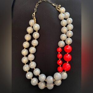 Premiere Gray & Red Necklace